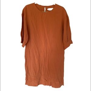 Cotelac Modal Blend Dress in Muted Orange Size 1